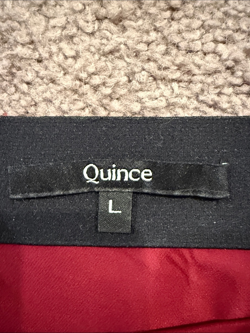 Quince Crimson/Burgundy Silk Midi Slip Skirt - Picture 2 of 4